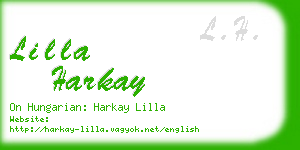 lilla harkay business card